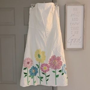 Vintage White Tag Lilly Pulitzer Strapless Dress Size 14